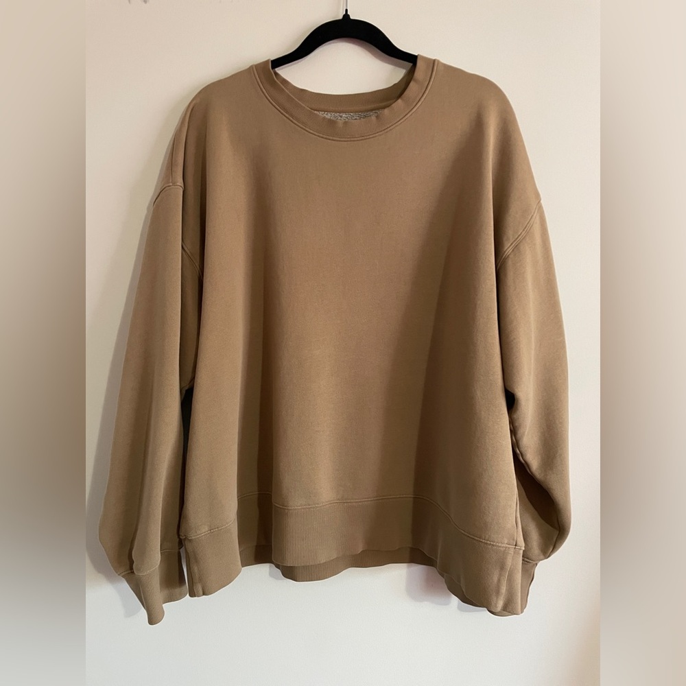 XL (TNA size 3) TNA Tan Crewneck Sweatshirt